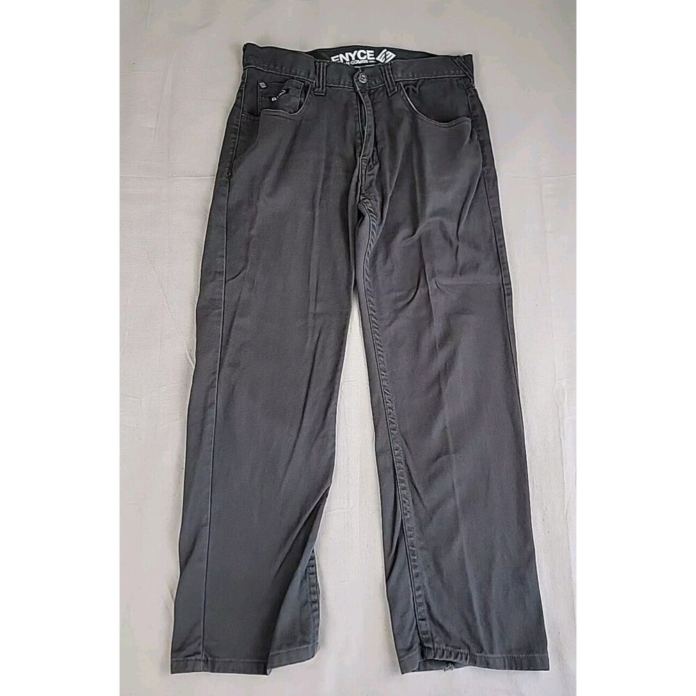 Enyce Sean Combs Pants Mens 34x30 Gray Straight Leg Cotton Streetwear Y2K‎ Baggy